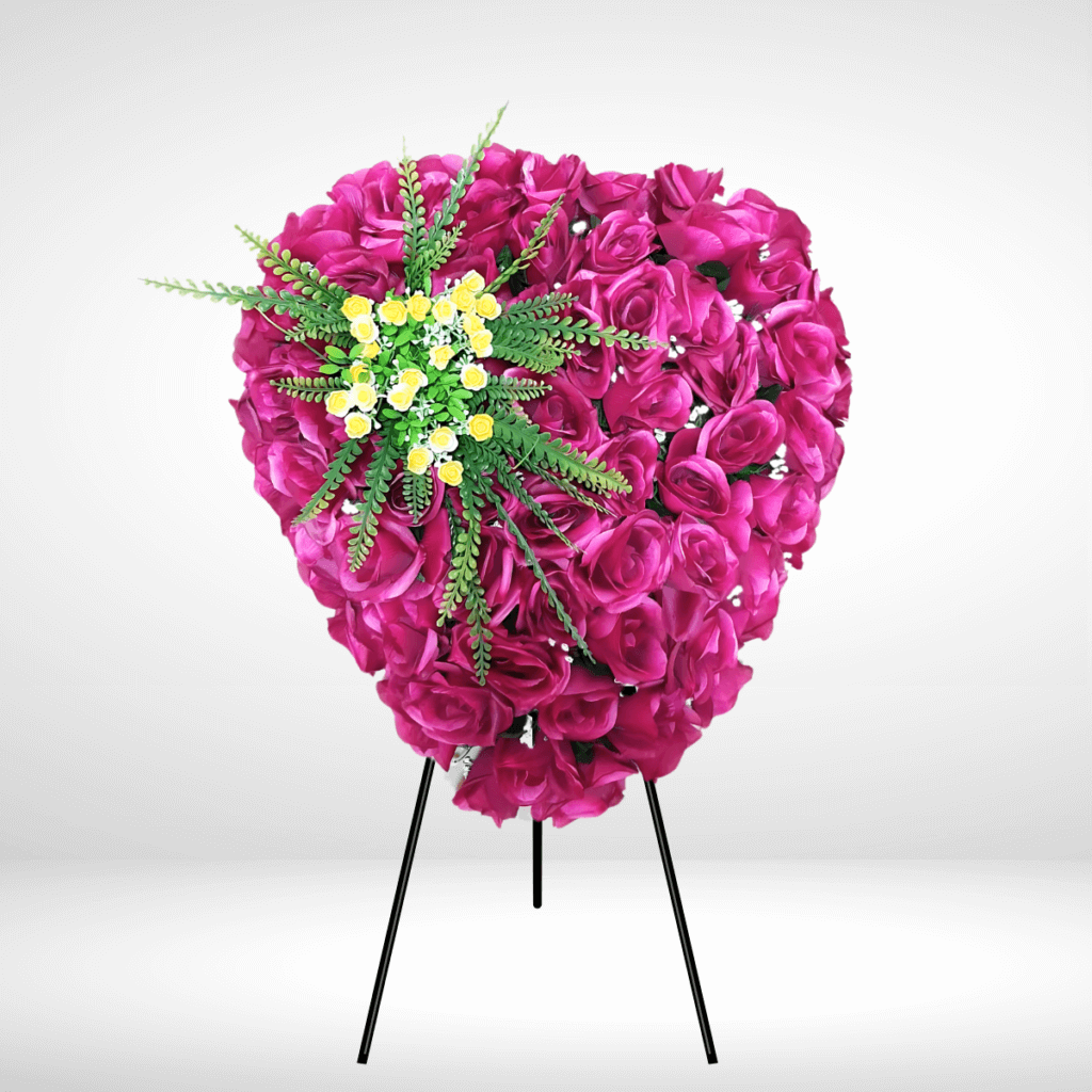 Coração de Flores Artificiais <br>CA-001