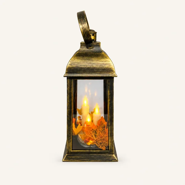 Lanterna com 3 Velas Elétricas e Pilhas Incluídas