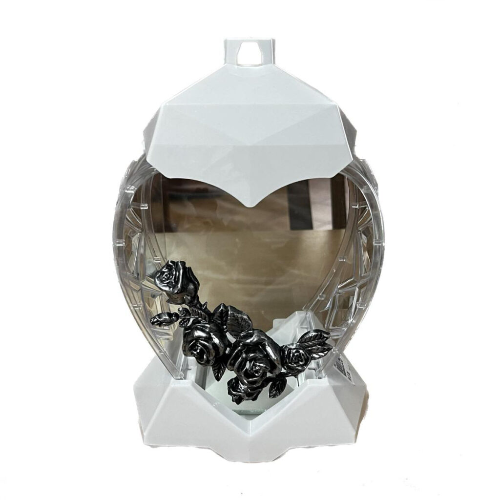 Candeeiro de Vidro Coração – Flor